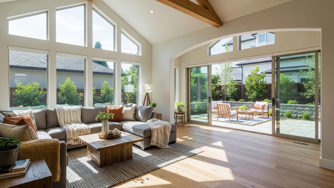 Stylish home addition illustrating enhanced living space and design