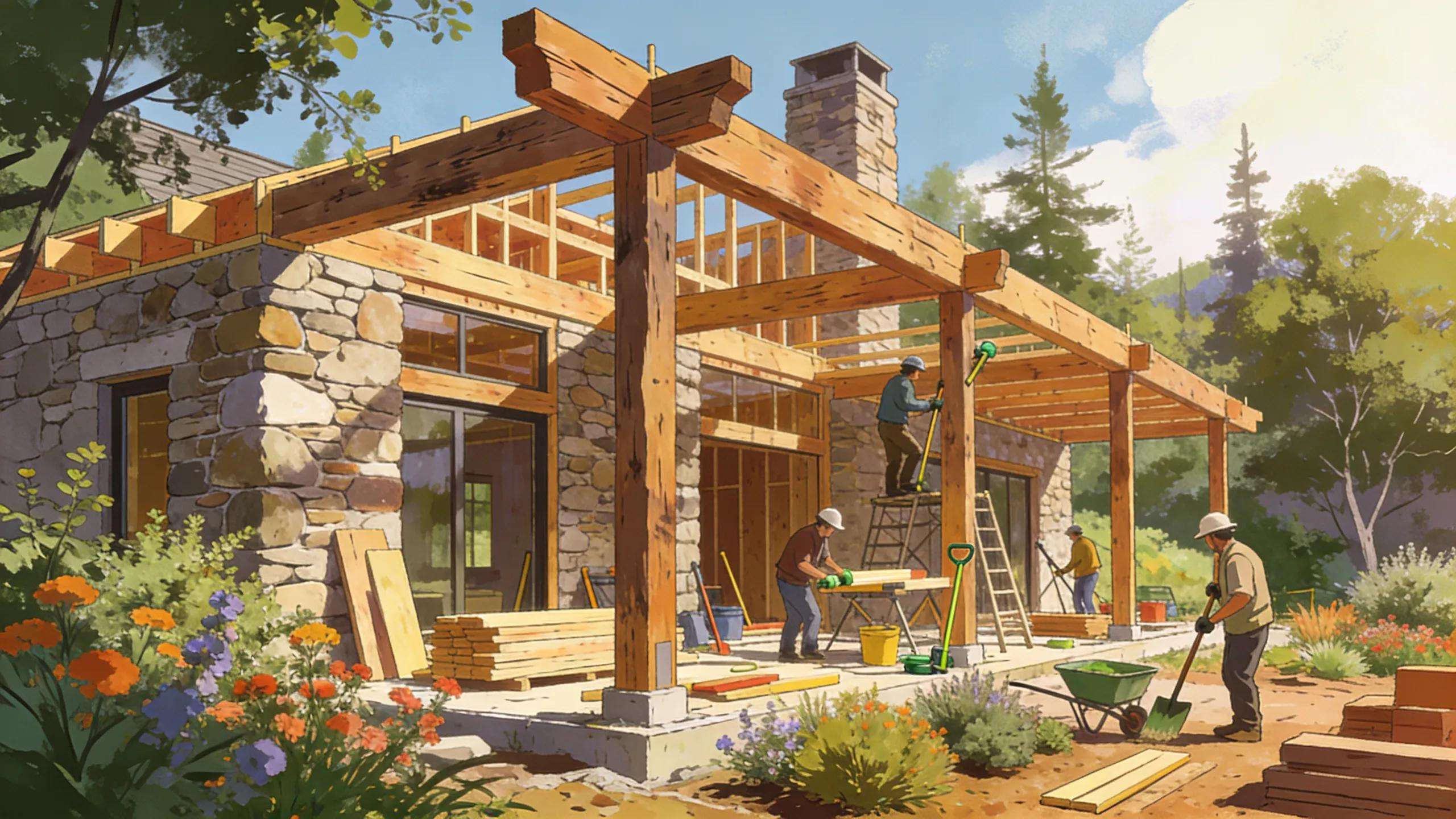 Sustainable and regional materials used in premium home construction
